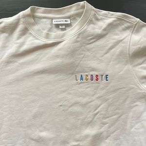 Lacoste sweater, white